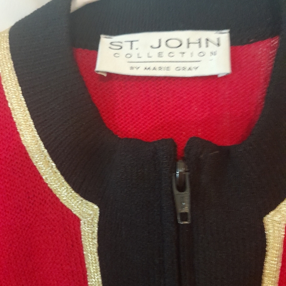 Like New ST. JOHN'S KNIT by Marie Grey Jacket Medium - Picture 3 of 5